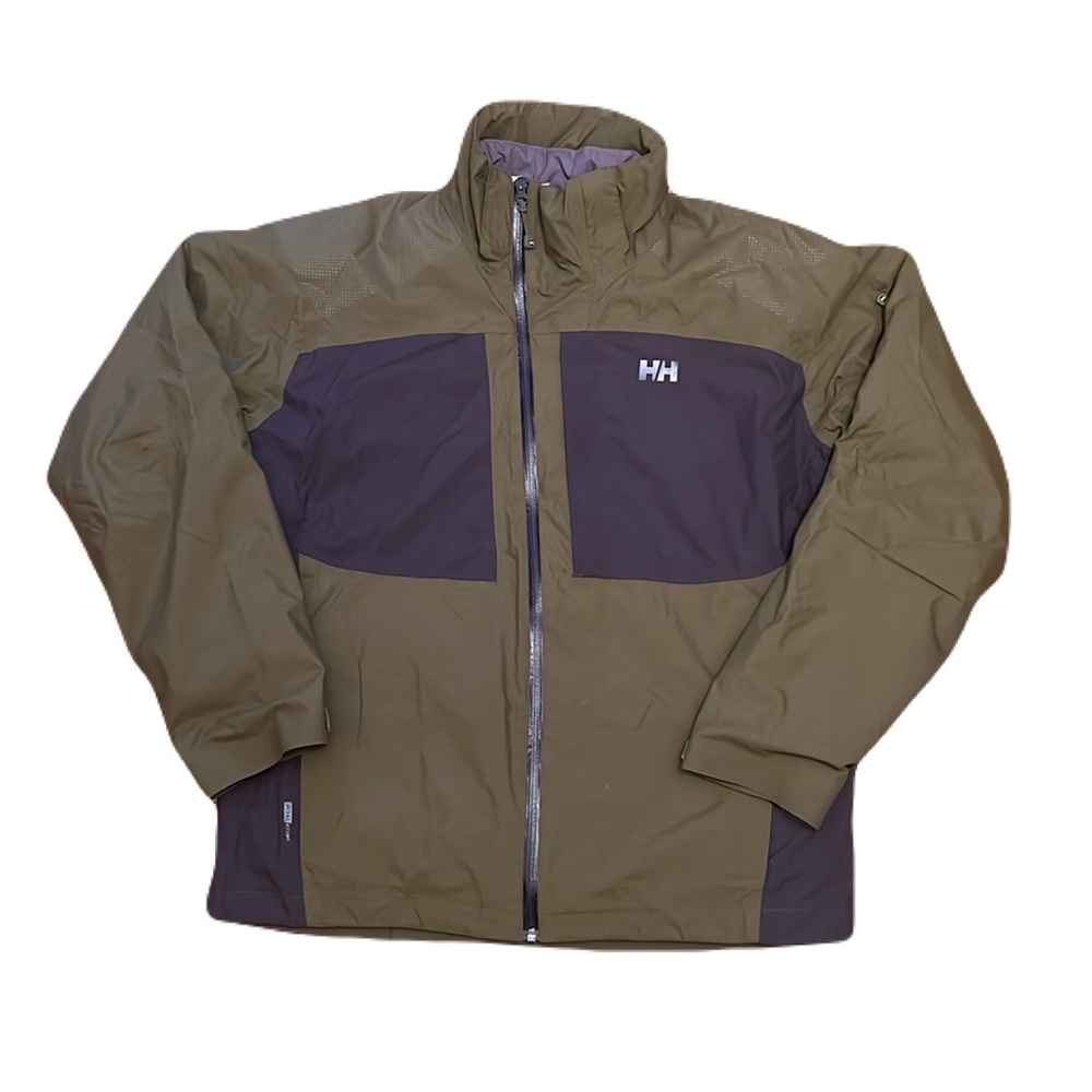 Helly Hansen Helly Tech 2 in 1 Ski Jacket in Olive Green, size Large